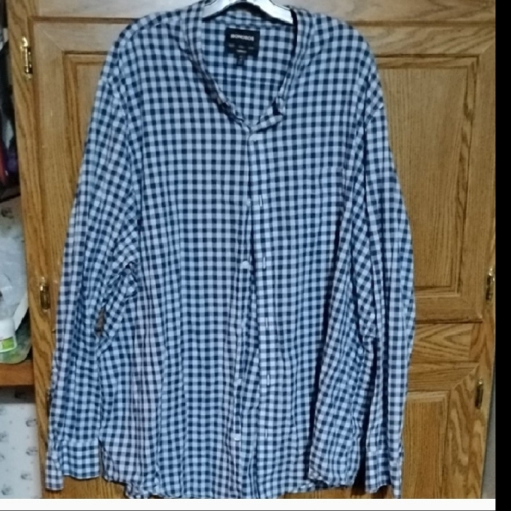Bonobos Navy Checkered Casual Shirt